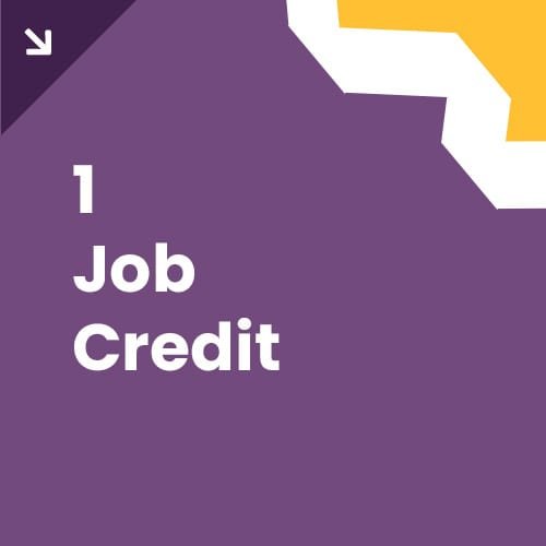 1 job Credit banner